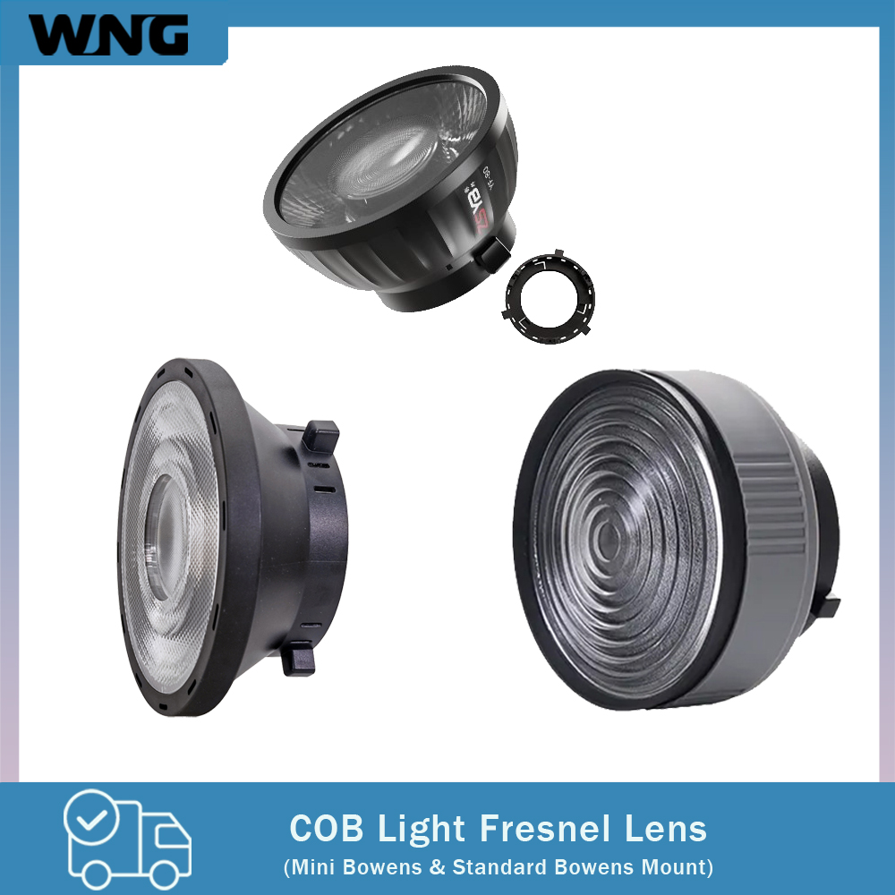 Photography And Videography Lighting - Lente Fresnel con Enfoque Ajustable de