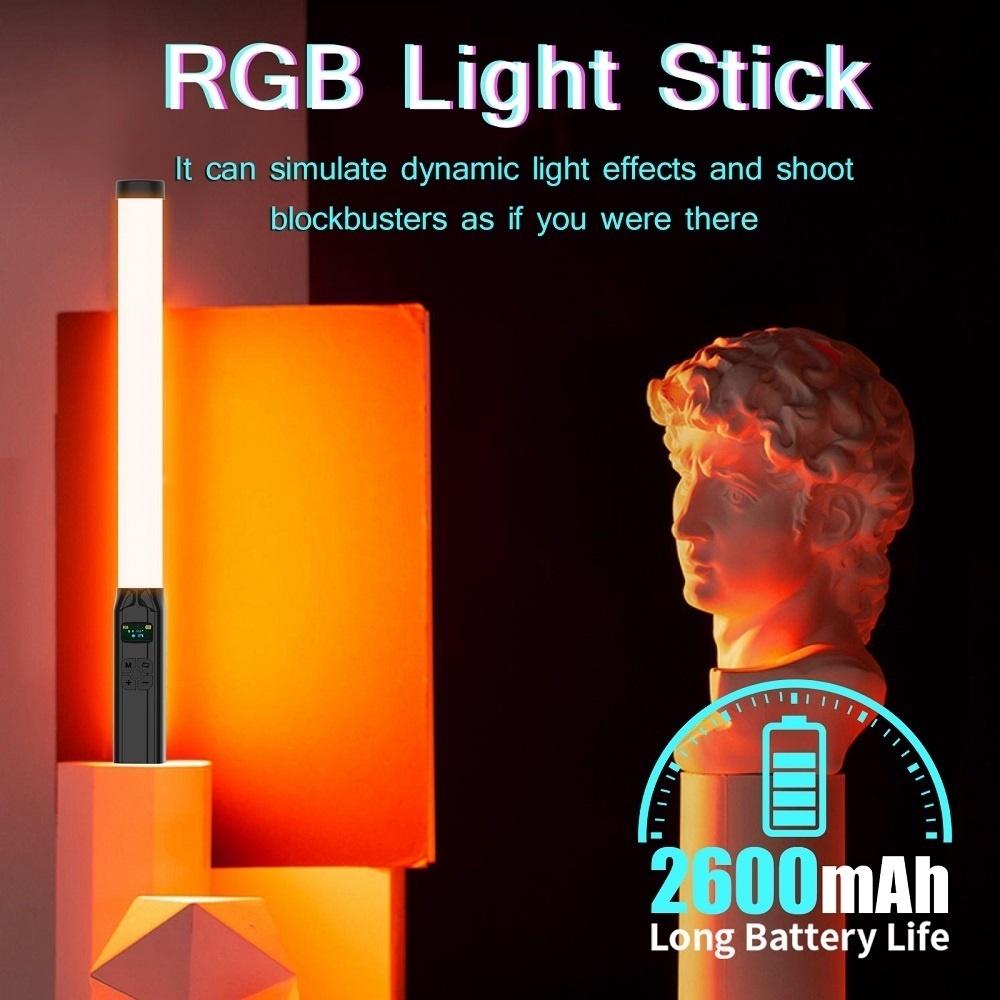 Varita de luz RGB de 50CM, man - Photography Types Of Lighting reseña y precio