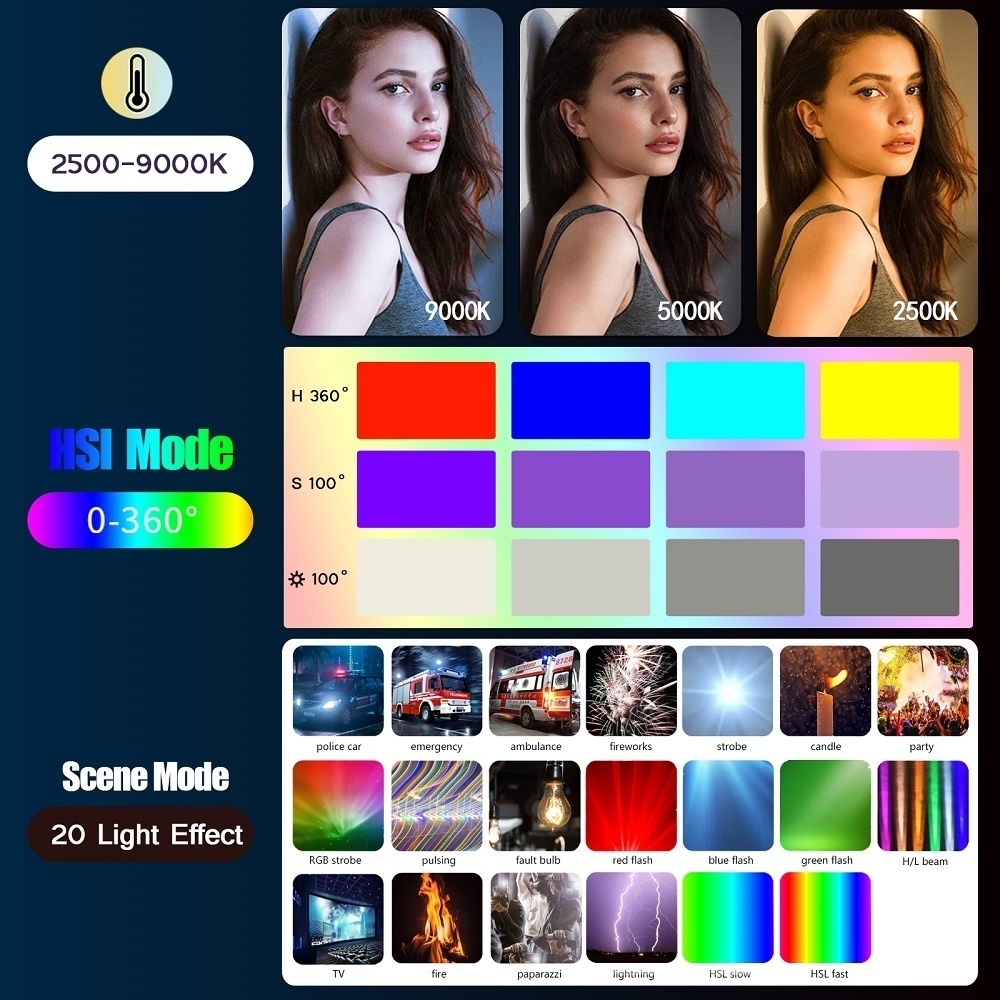 Varita de luz RGB de 50CM, man - Photography Types Of Lighting reseña y precio