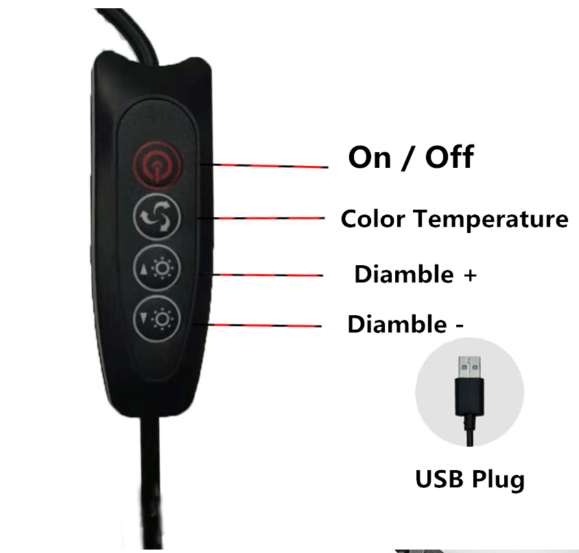 Anillo de luz LED para selfies - Photography And Videography Lighting reseña y precio