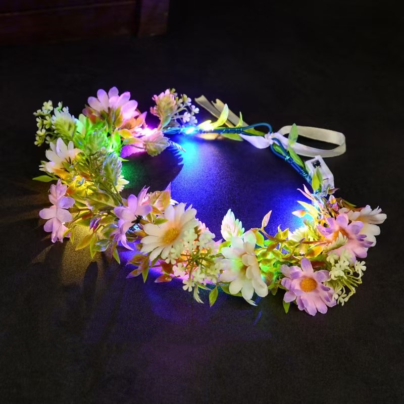 Corona de flores con luz LED,  - Photography Lighting Equipment reseña y precio