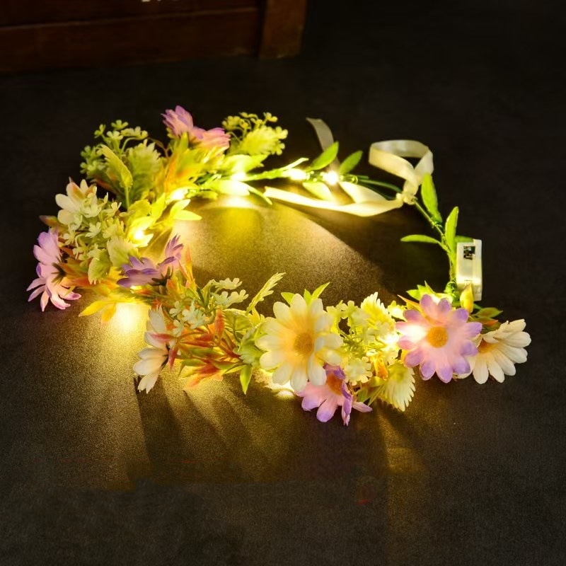 Corona de flores con luz LED,  - Photography Lighting Equipment reseña y precio