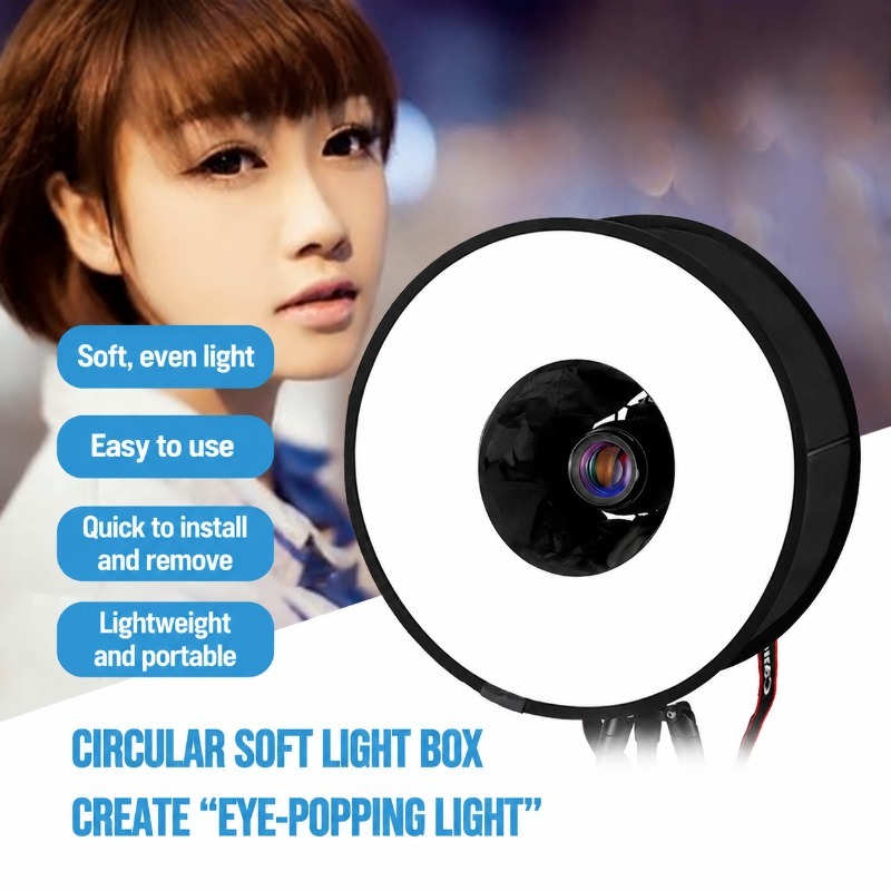 Softbox plegable de 45 cm con  - Photography Types Of Lighting reseña y precio